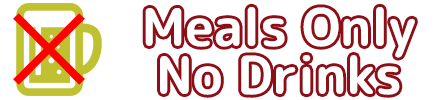 Meals Only No Drinks
